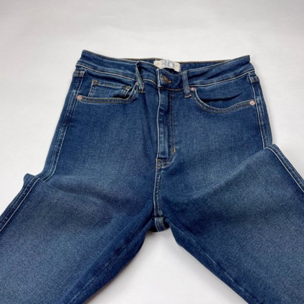 We the Free‎ People High Rise Raw Hem Jeans Women 30 NWOT Stretch Cotton Pockets - Picture 6 of 9